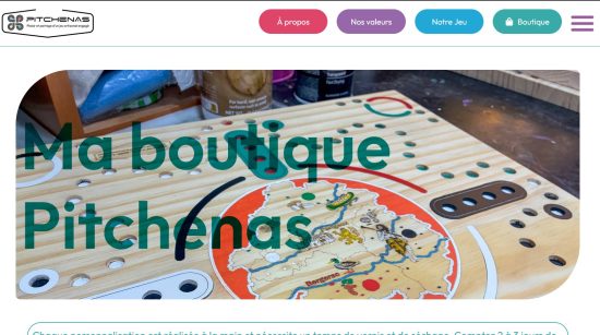 capture ecran site internet pitchenas.fr